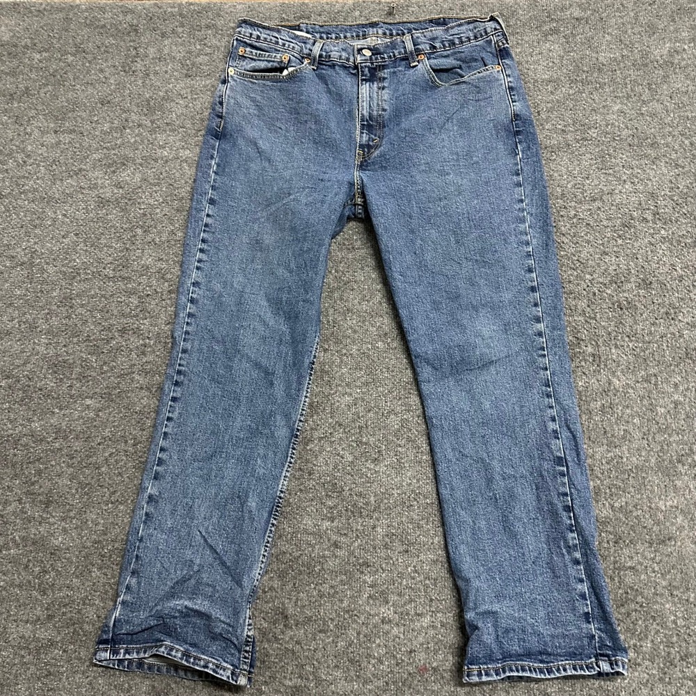 Levis Jeans Mens Size 38 Blue 514 Straight Fit Denim Medium Wash Casual Pant